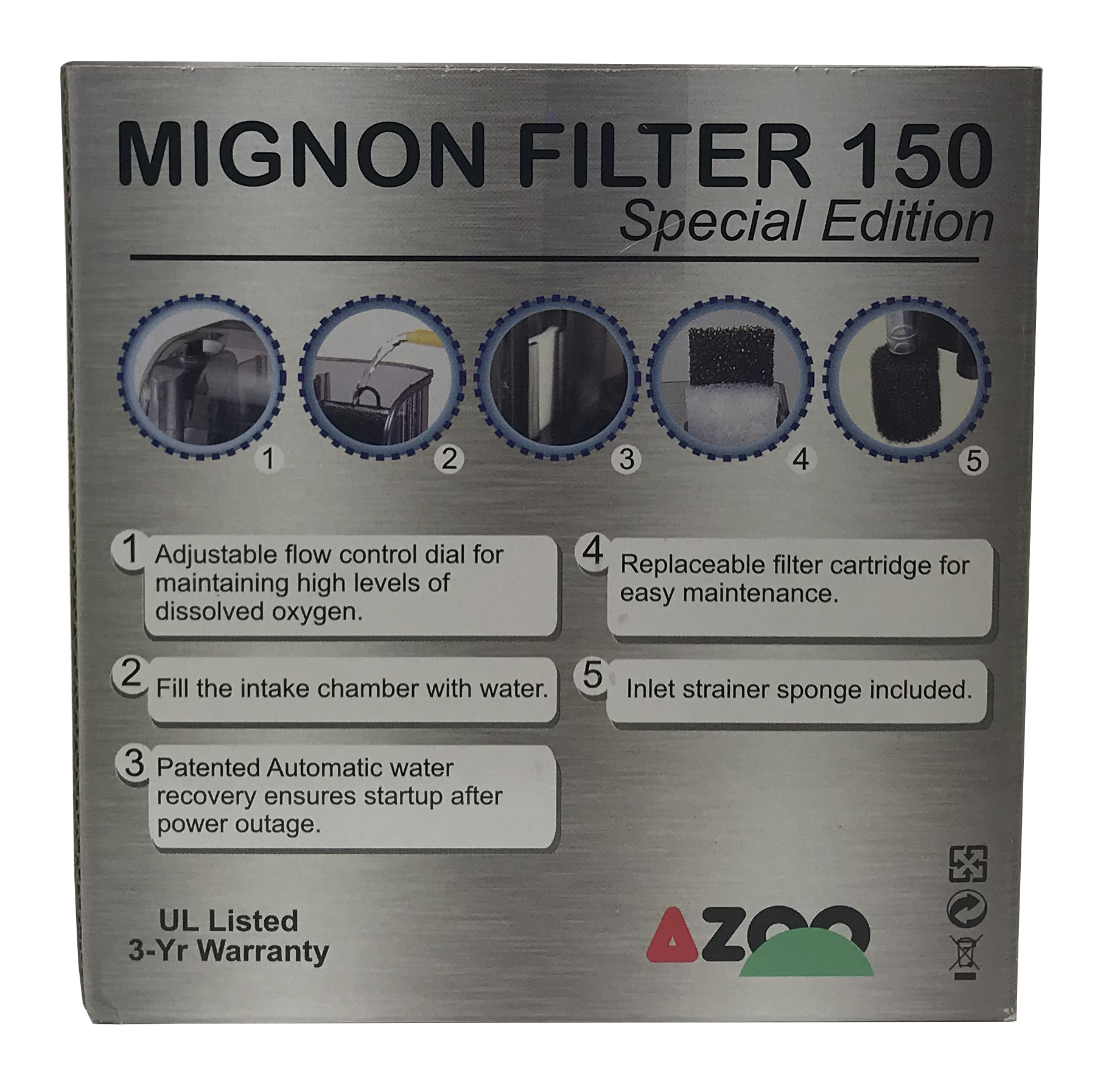 Mignon Filter 150 Special Edition - 40 GPH Azoo