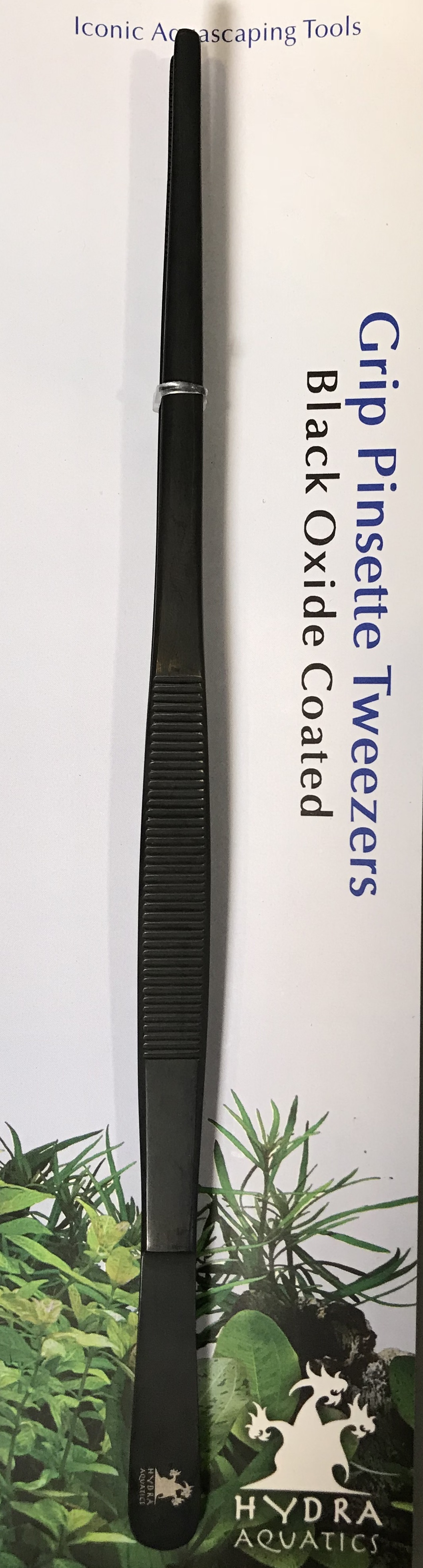 Grip Pinsette Tweezers - Black Oxide - 10