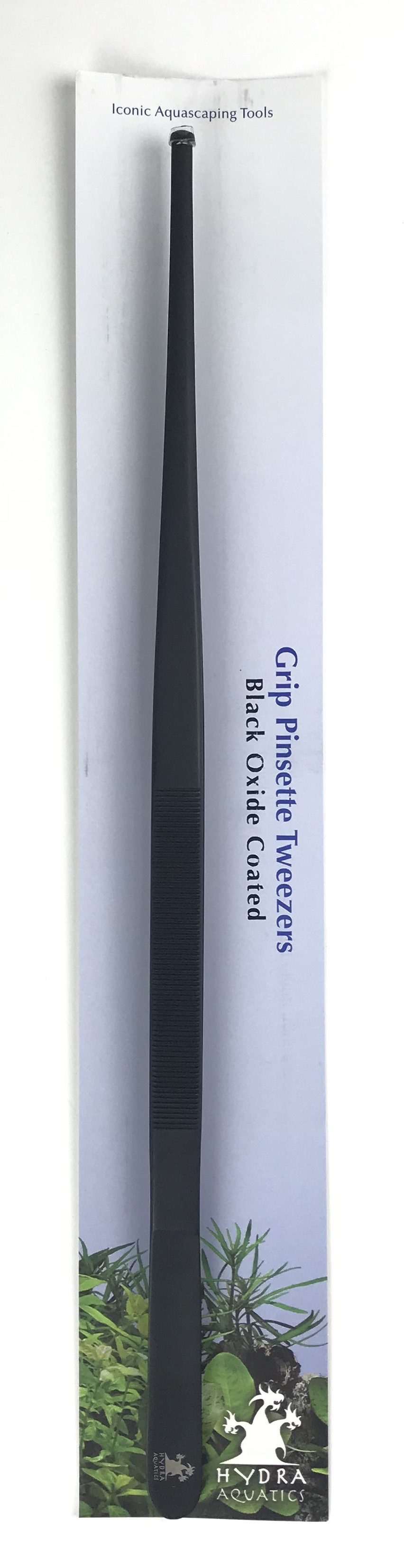 Grip Pinsette Tweezers - Black Oxide - 15.75