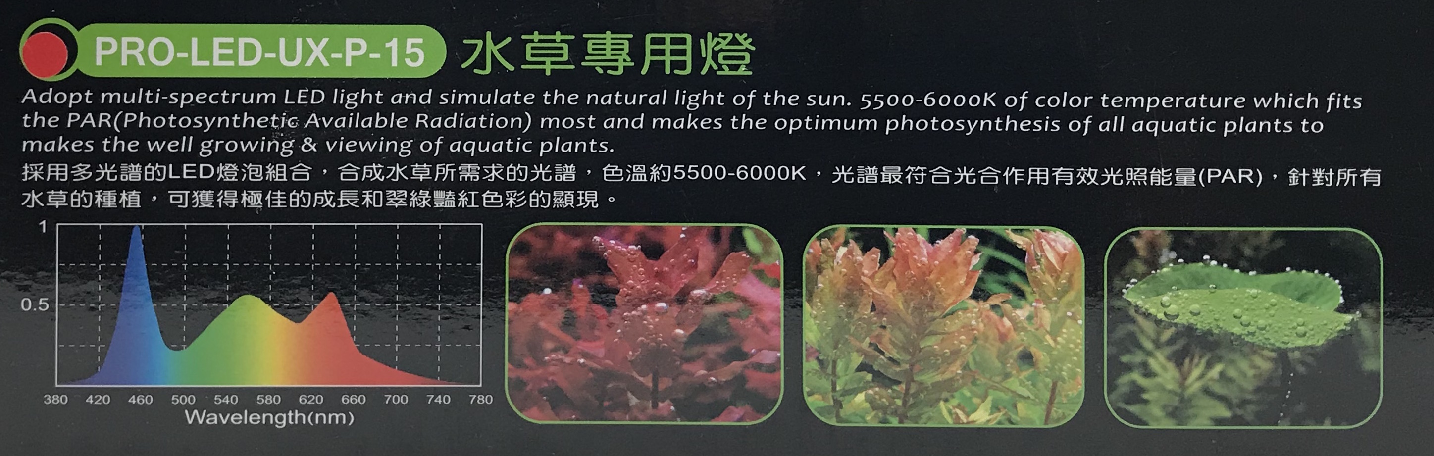 Product Detail: UX-Series Plant LED - Wide 18"